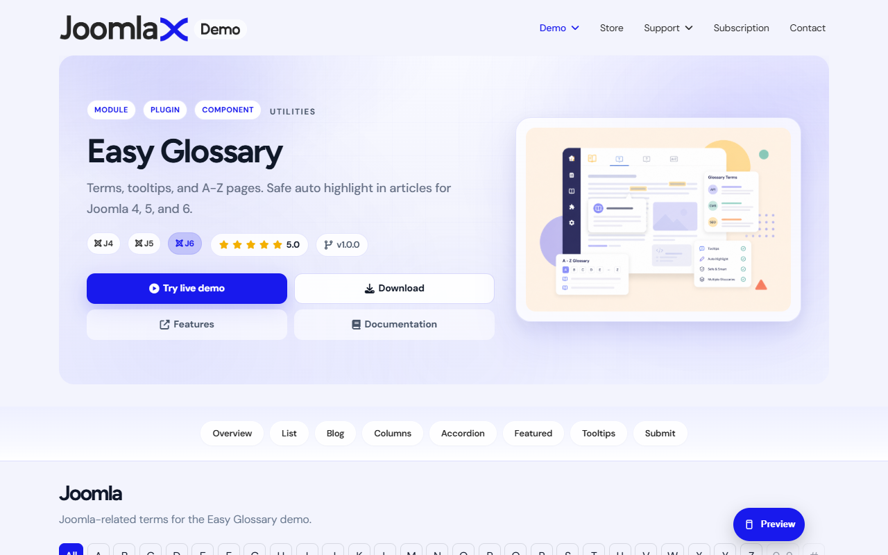 Demo page