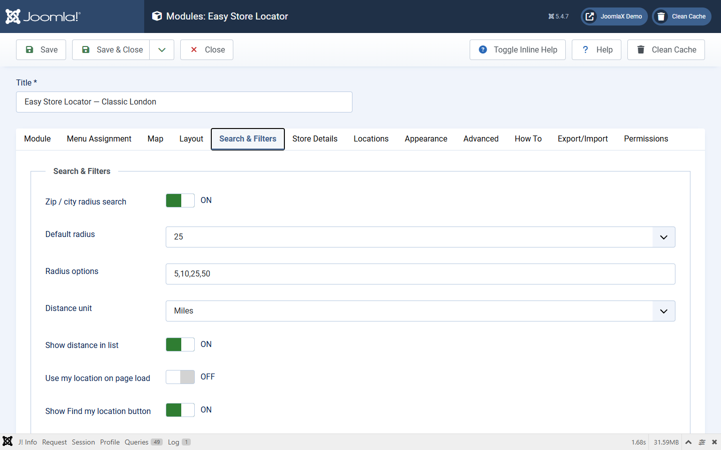 Module: Search & Filters