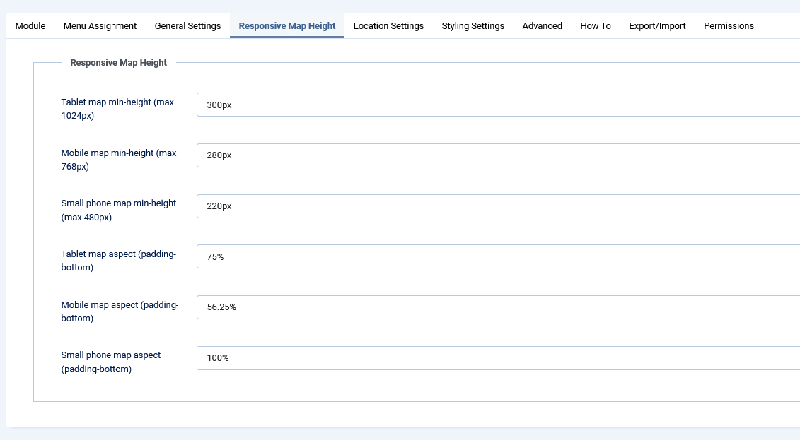 Responsive Map Height