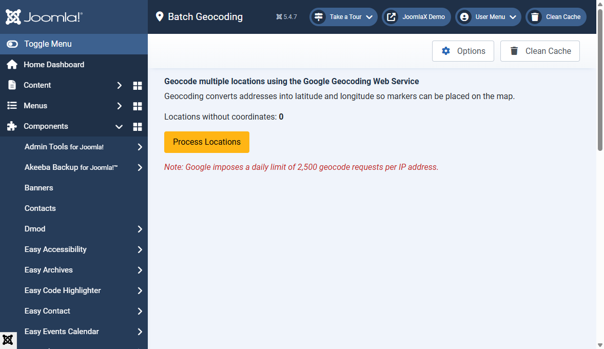 Batch Geocoding