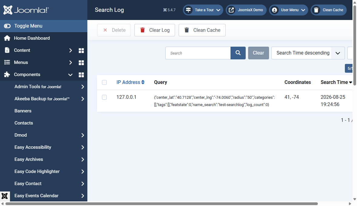 Search Log