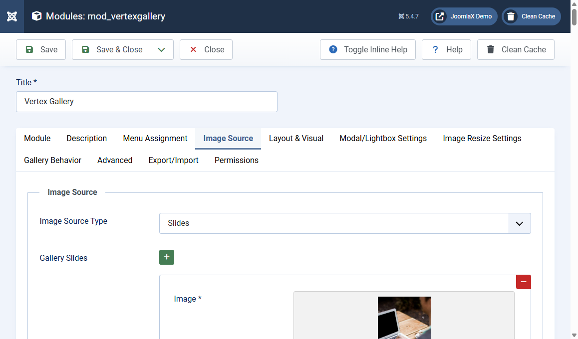 Module: Image source
