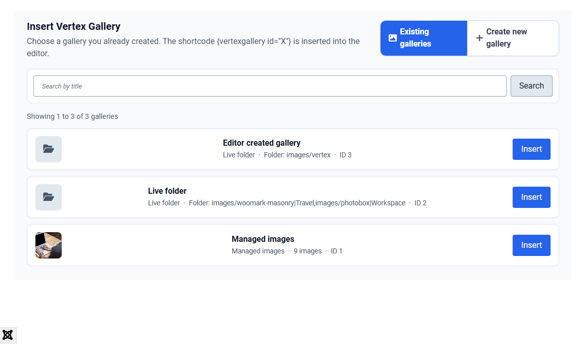 Editor button