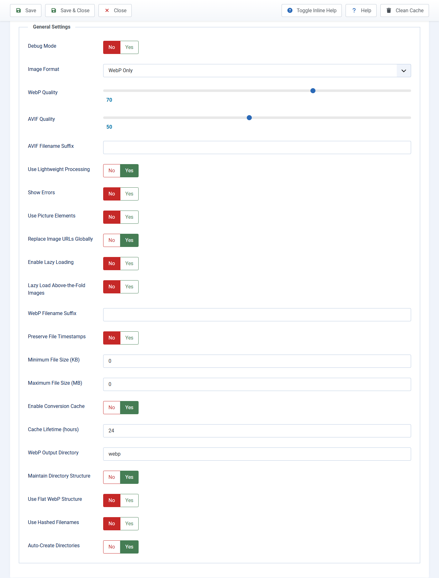 General Settings