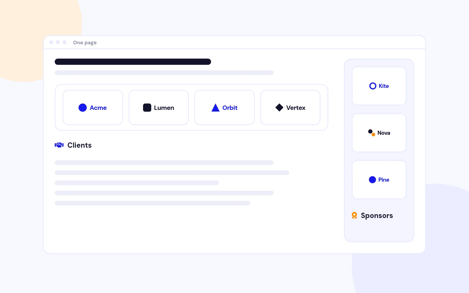 Showcase Clients and Partners Side by Side