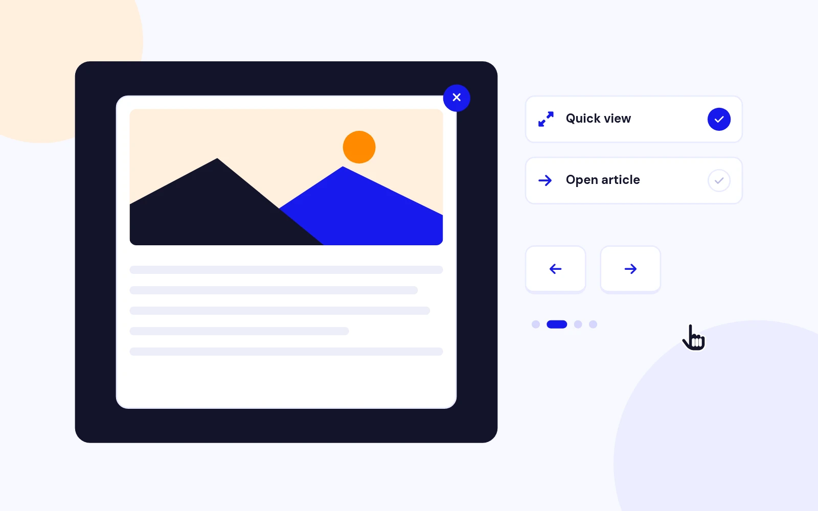 Quick Previews Keep People Exploring