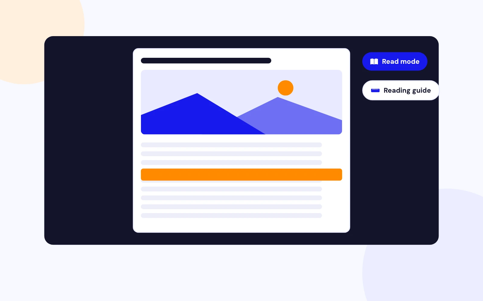 Read Mode and Focus Tools