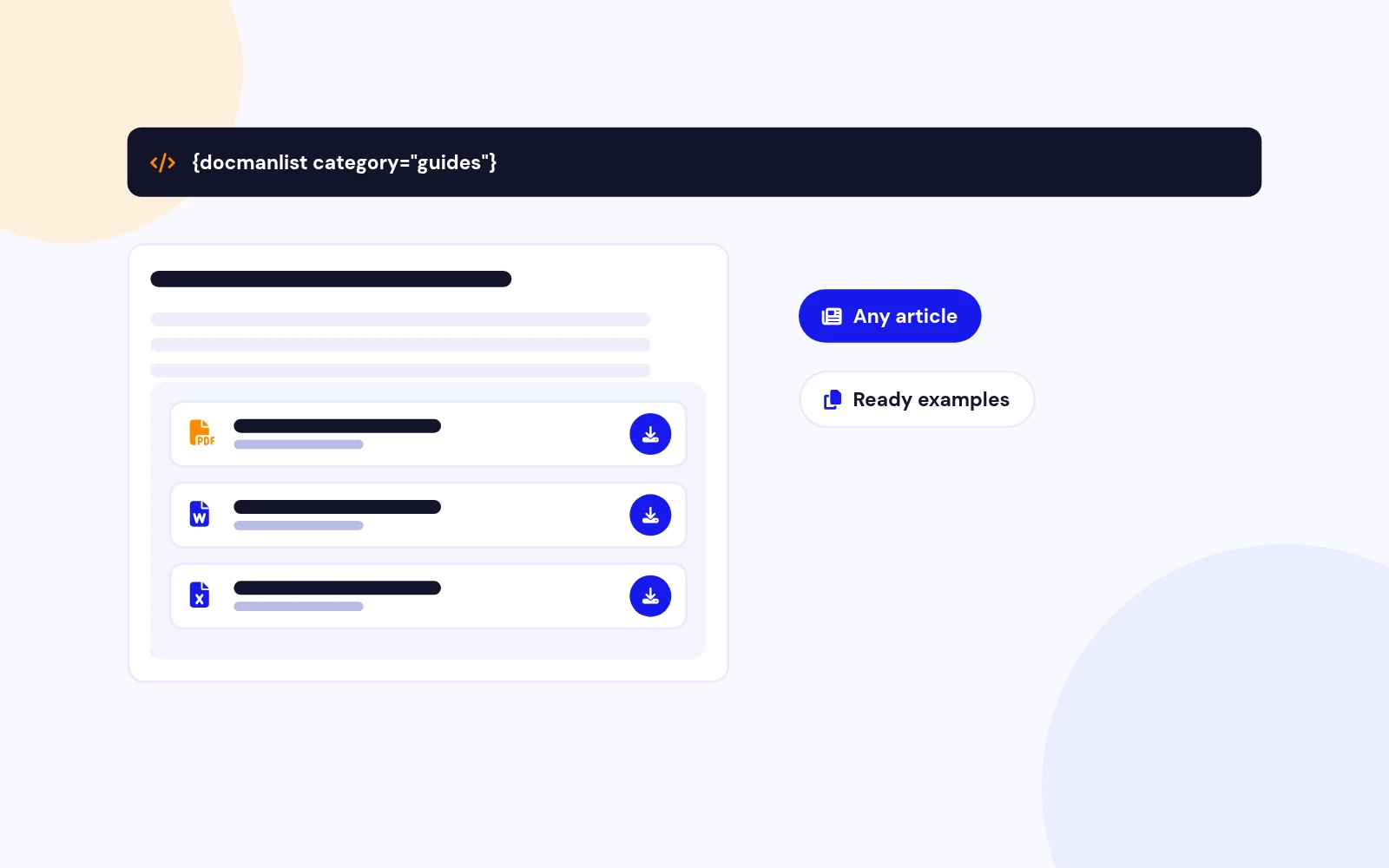 Downloads Right in Your Articles