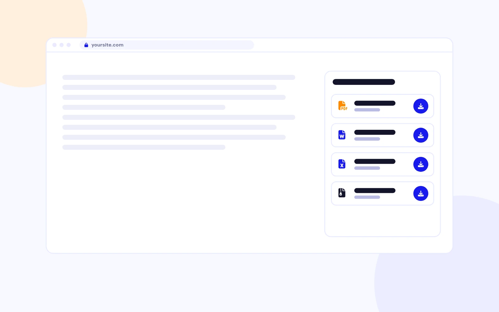 Downloads in Sidebars and Footers