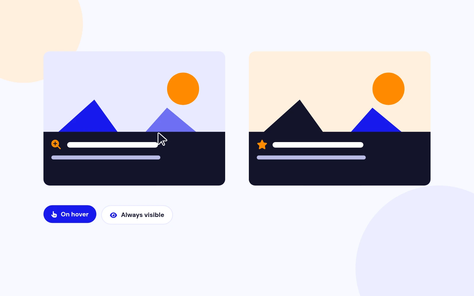 Images With Text and Icon Overlays