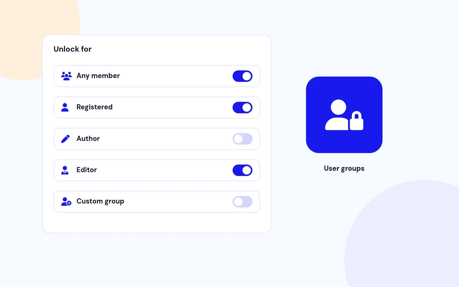 Lock Content by Membership Level