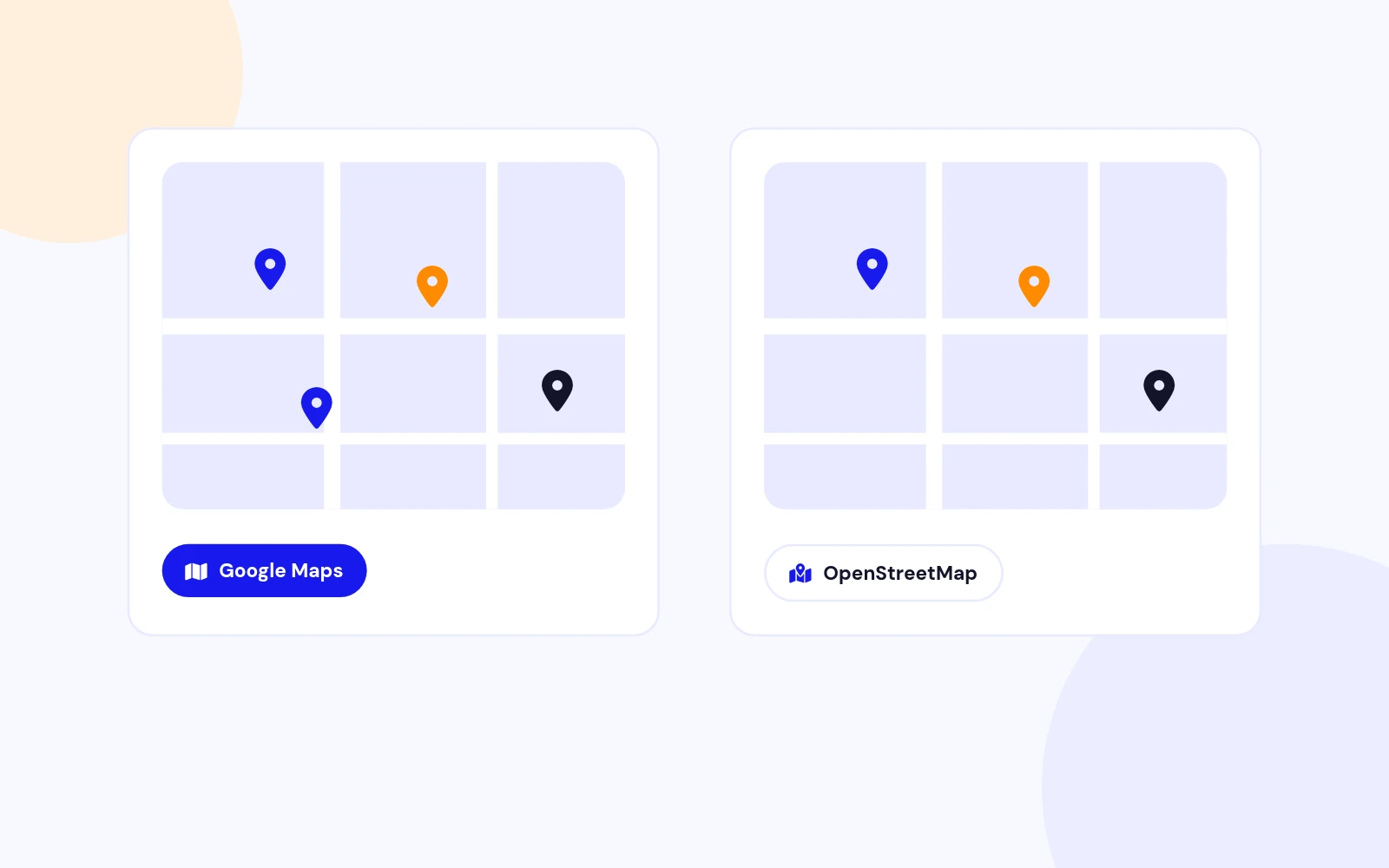 Google Maps or OpenStreetMap