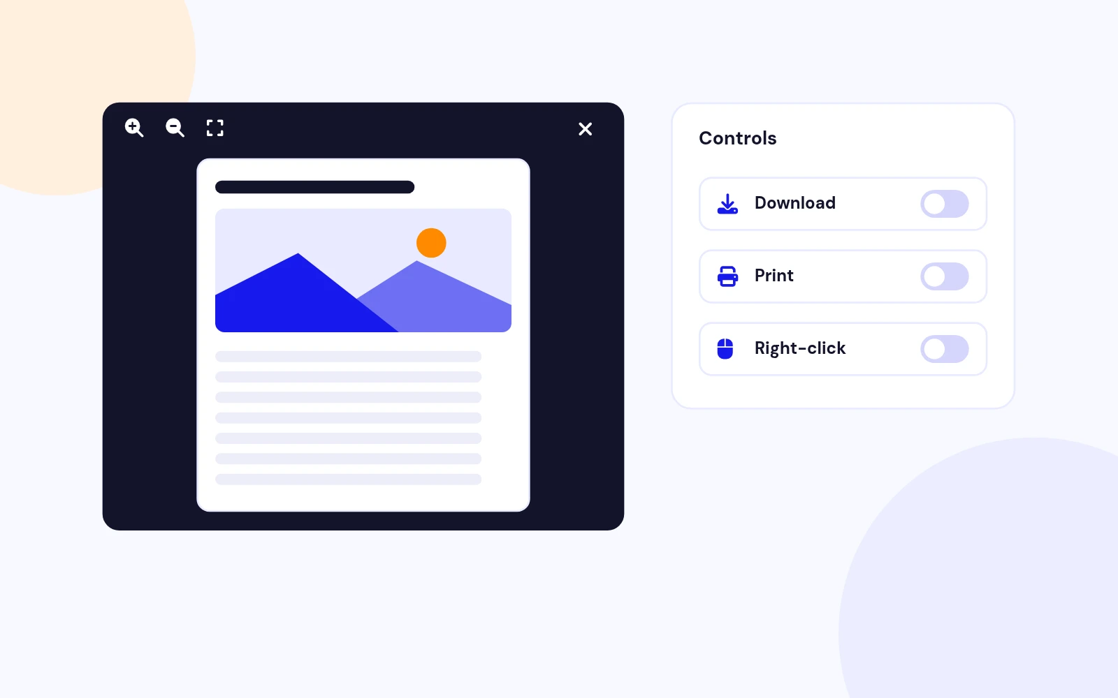 Control Downloads and Printing
