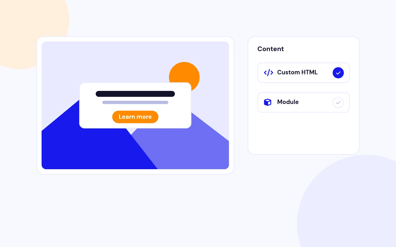 Add Any Content to the Section