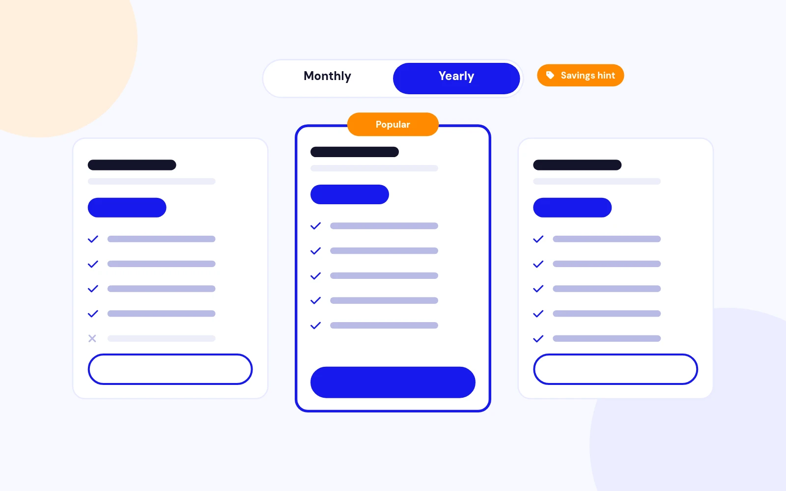 Monthly or Yearly in One Click