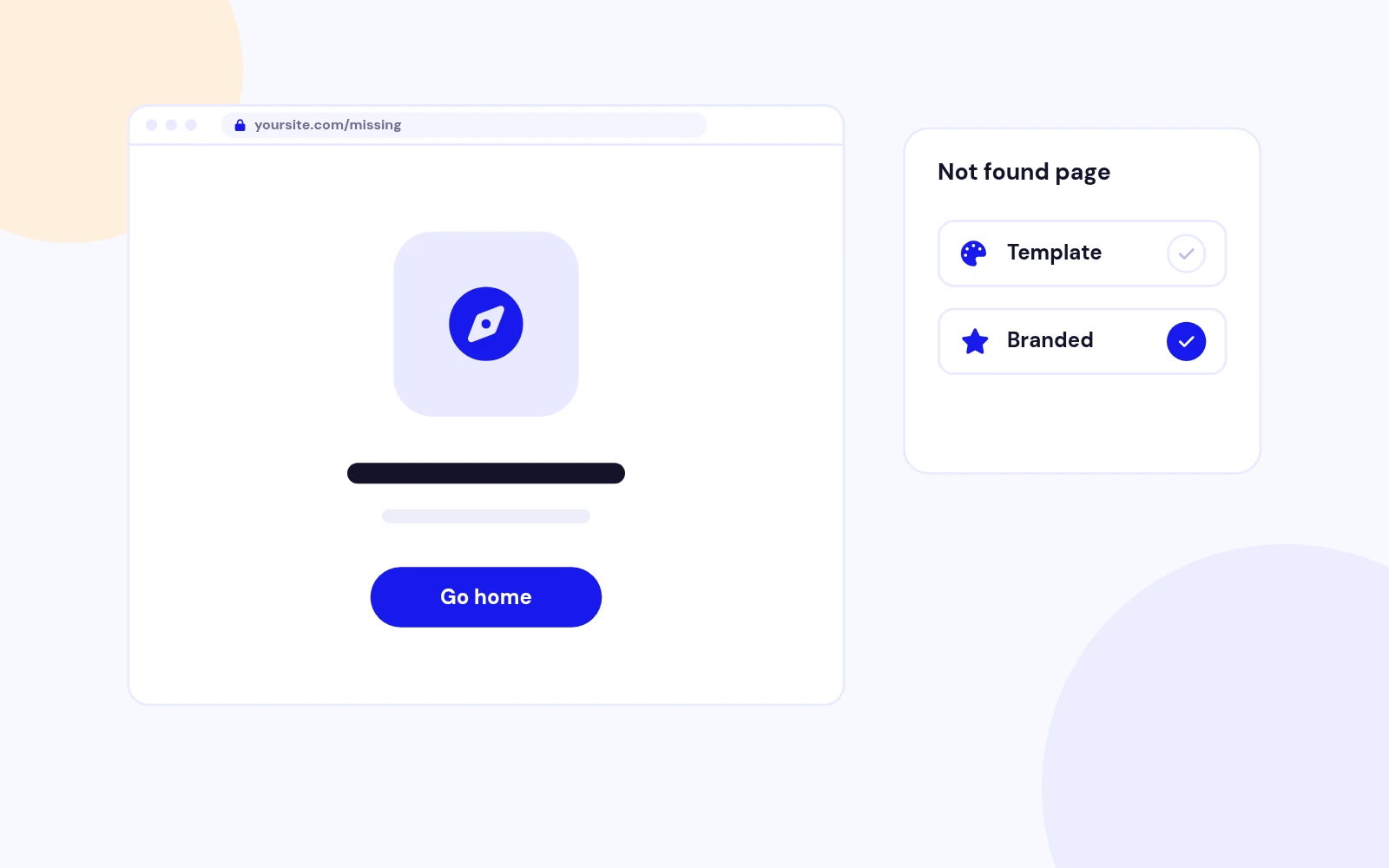 A Branded Not-Found Page