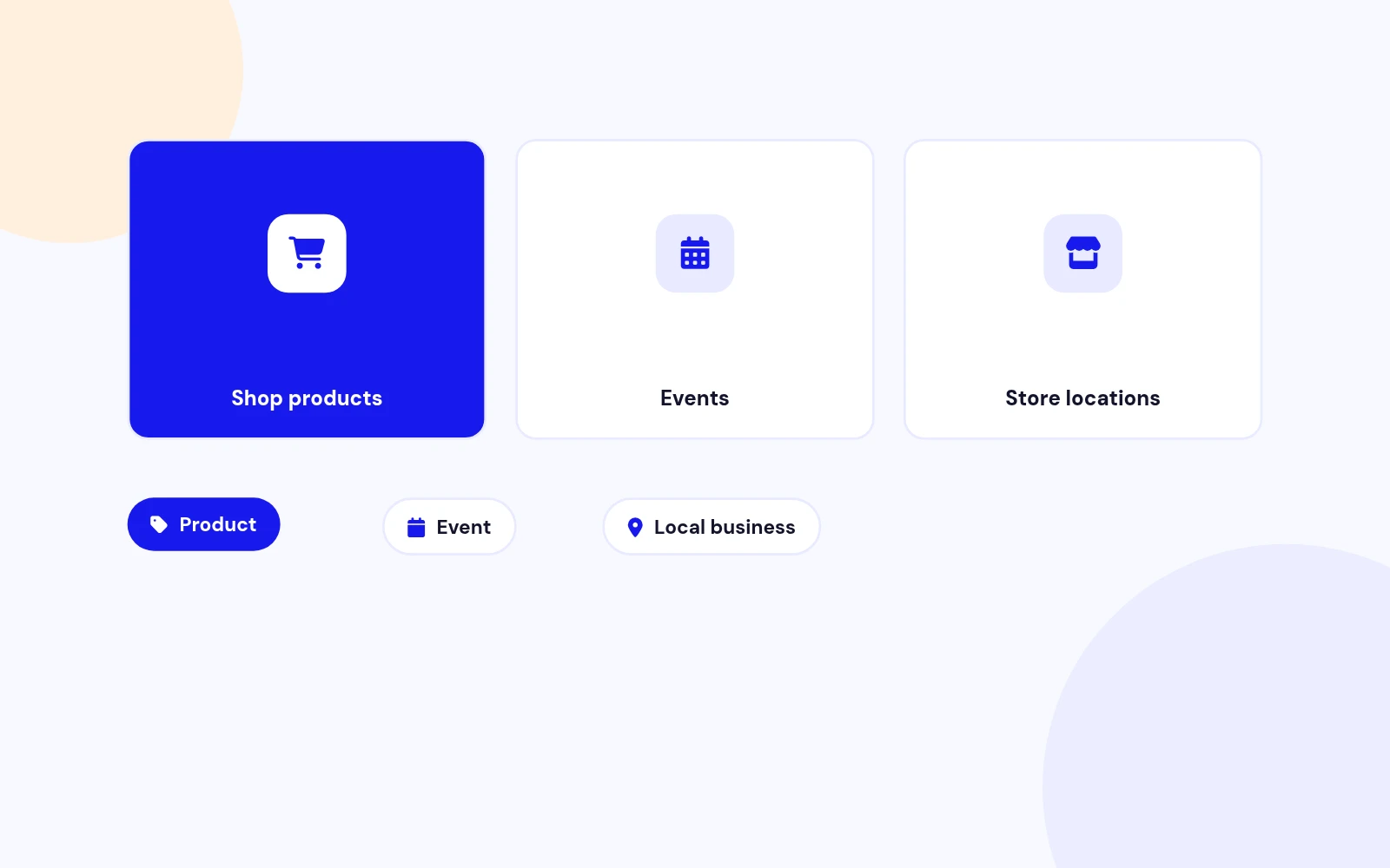 Shops and Calendars Built In
