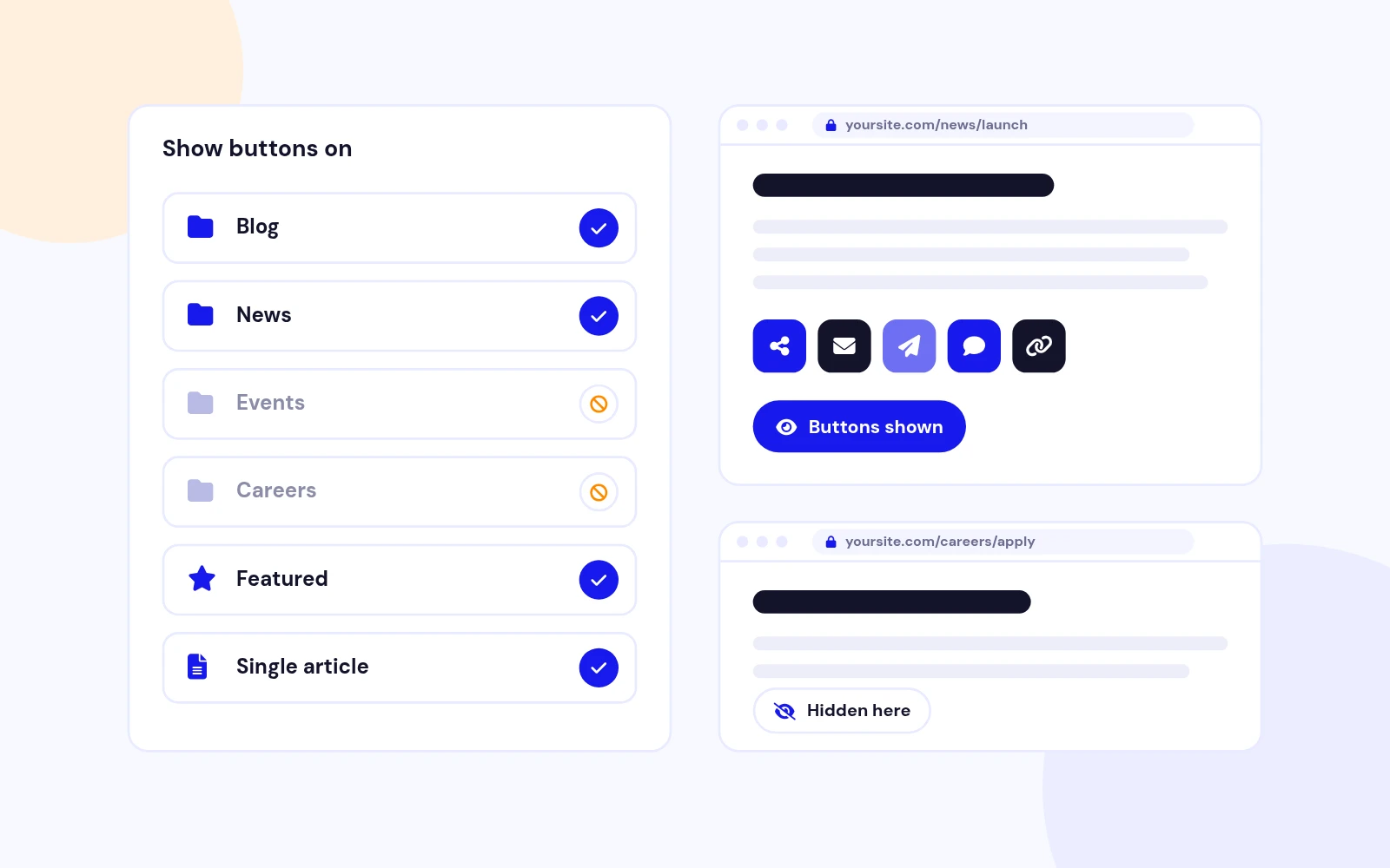 Show Share Buttons Only Where They Fit