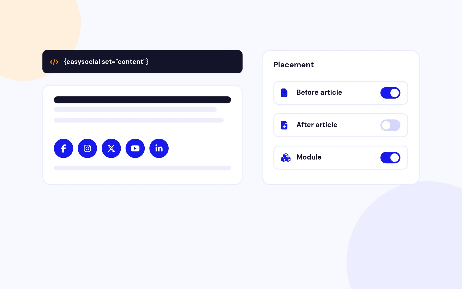 Icons in Articles and Modules