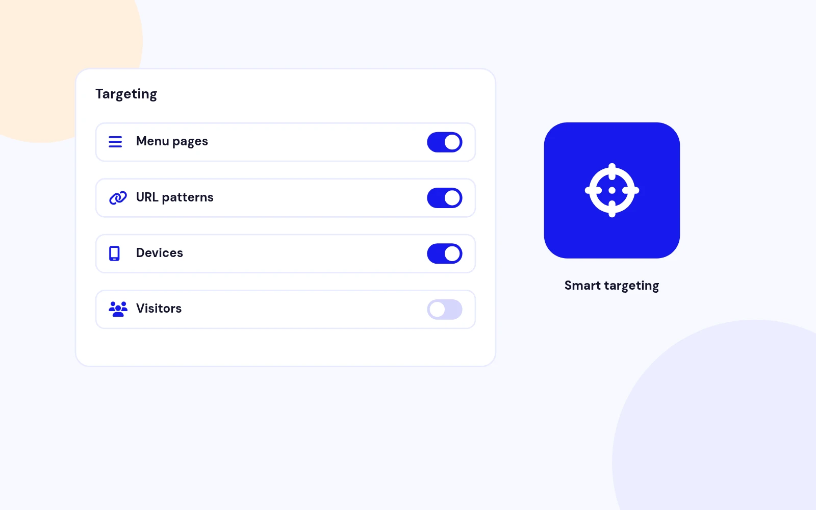 Target Pages, Devices and Visitors