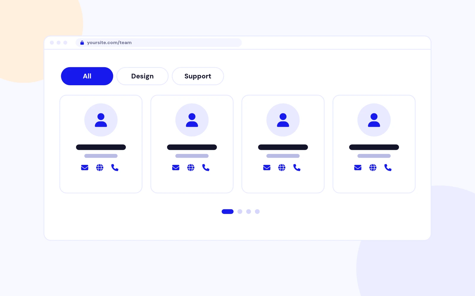 A Full Team Directory Page