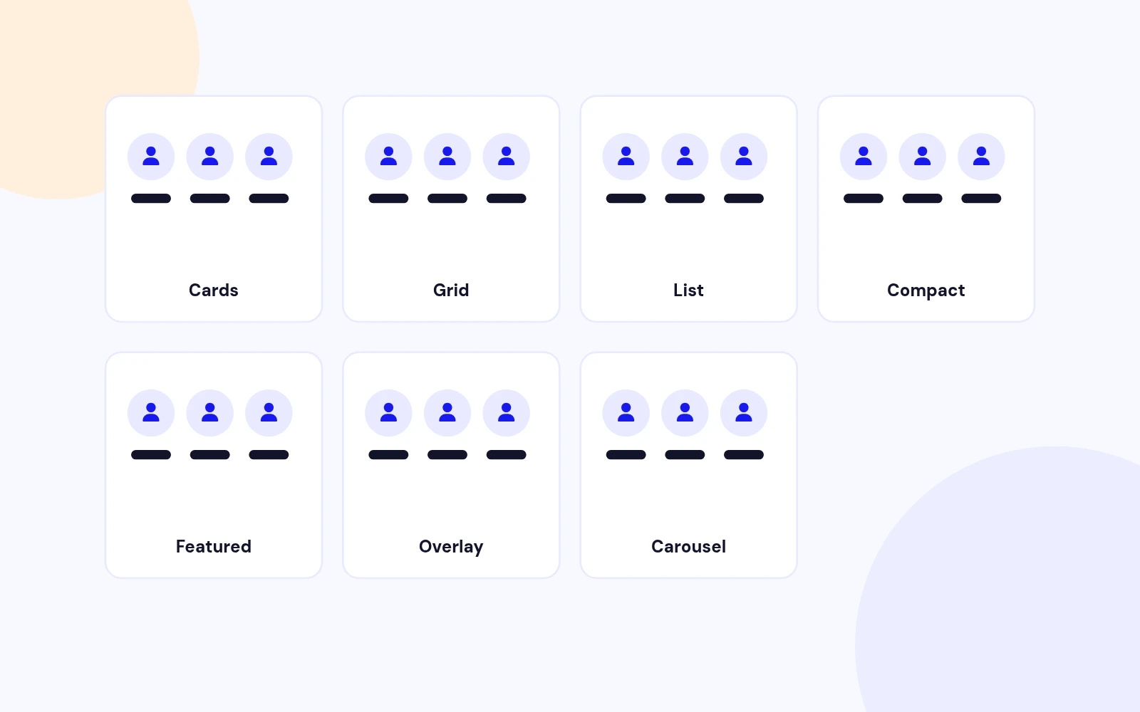 Layouts for Every Team Page