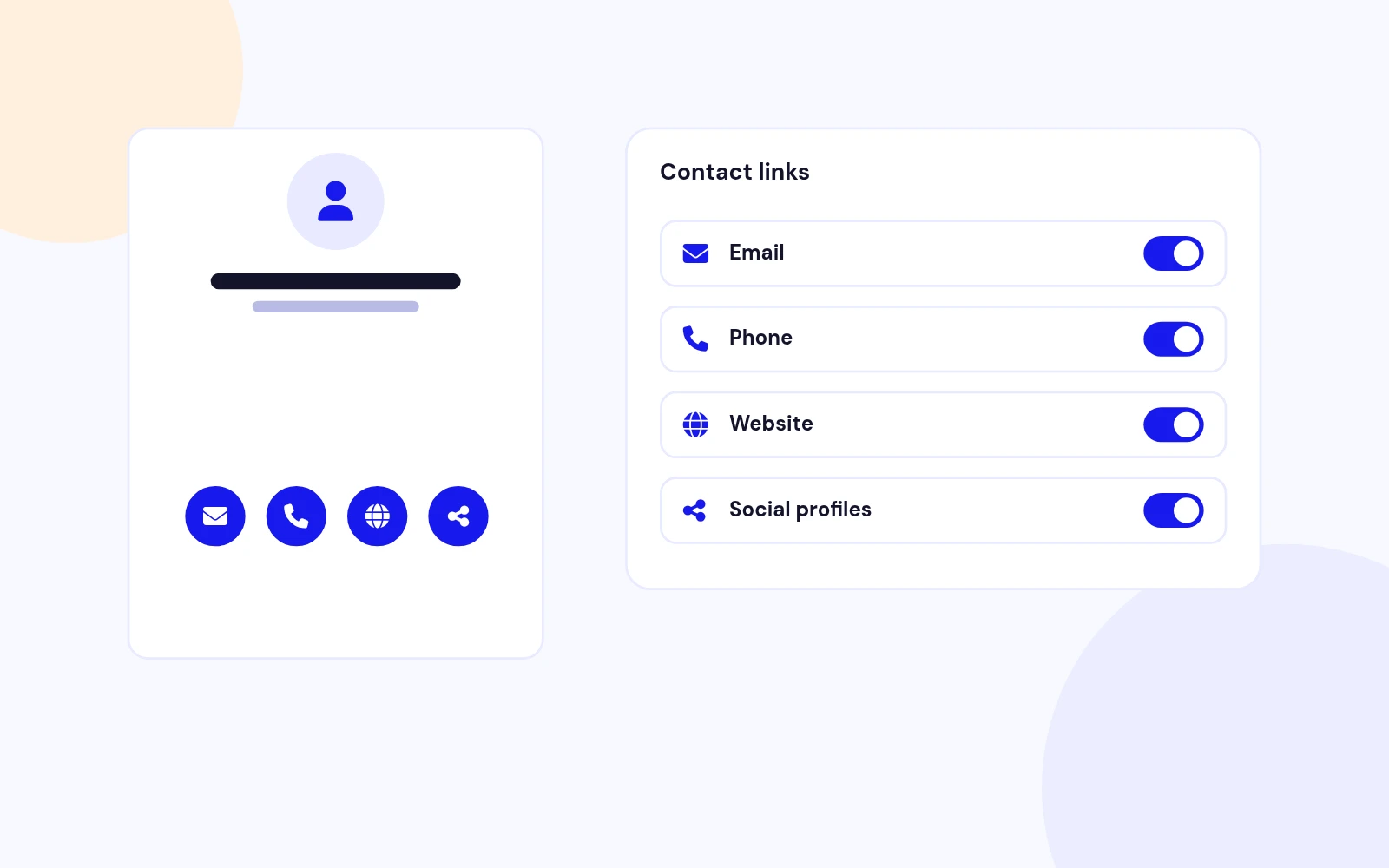 Social and Contact Links