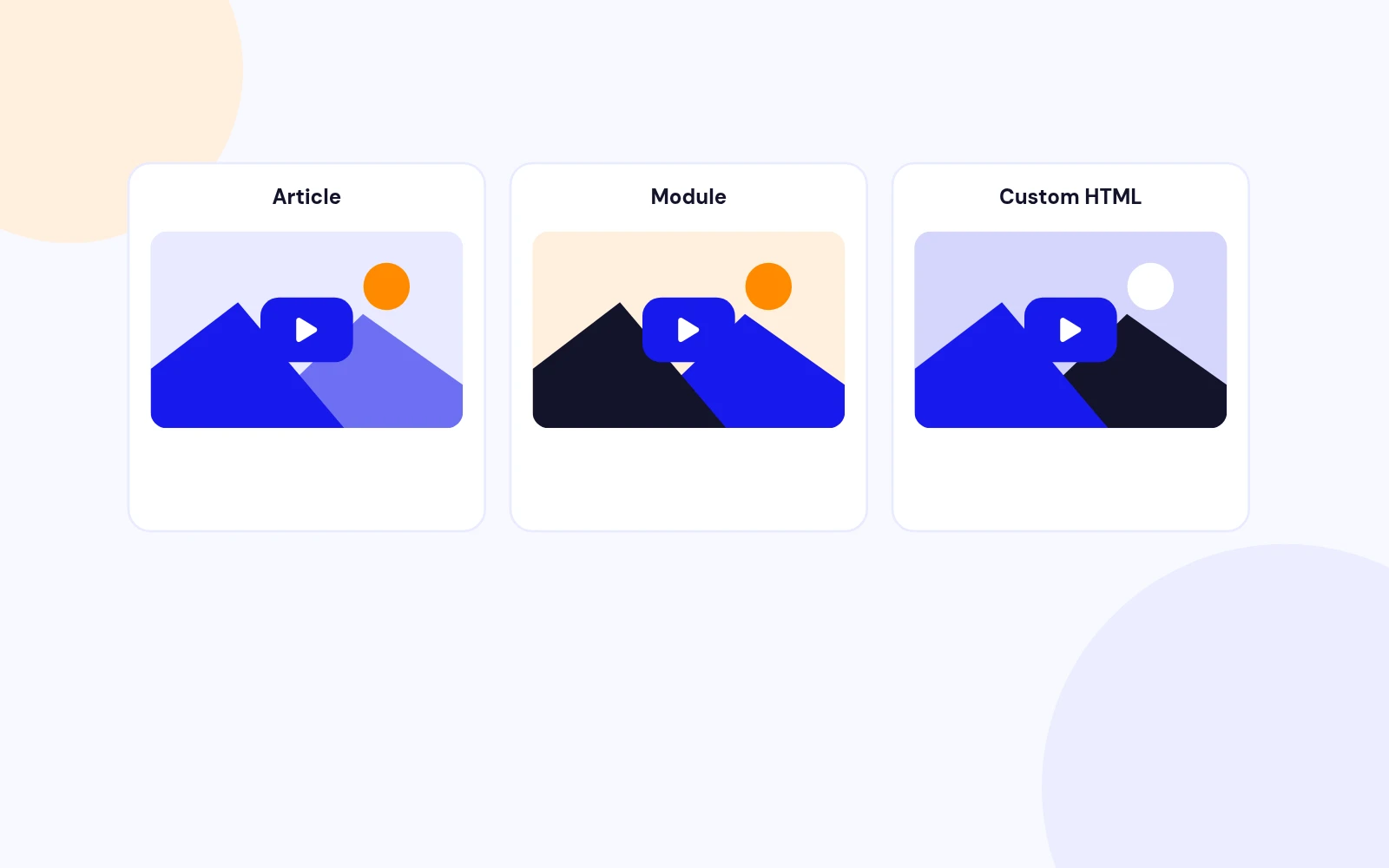 Videos in Articles, Modules and More