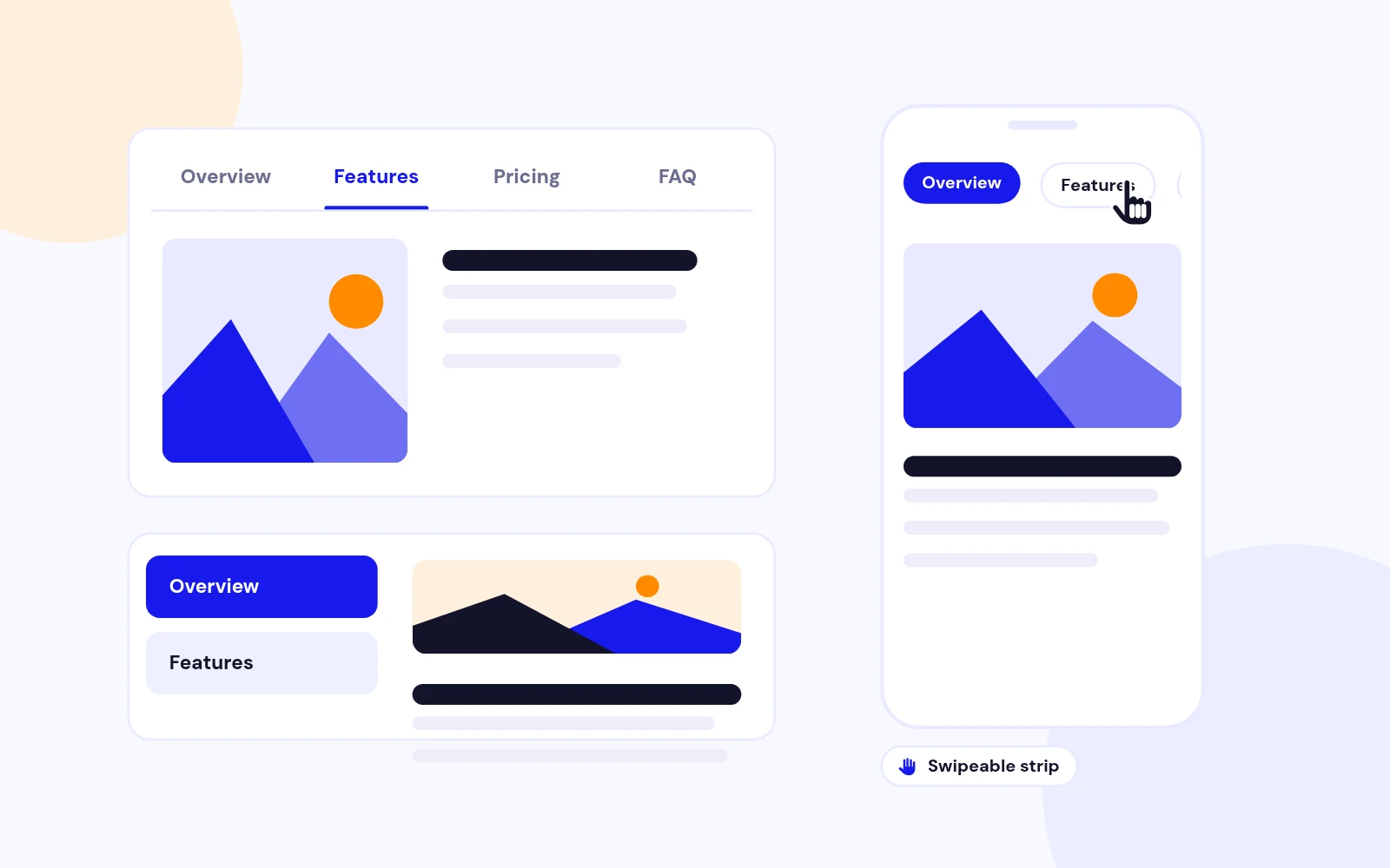 Horizontal or Vertical Tabs