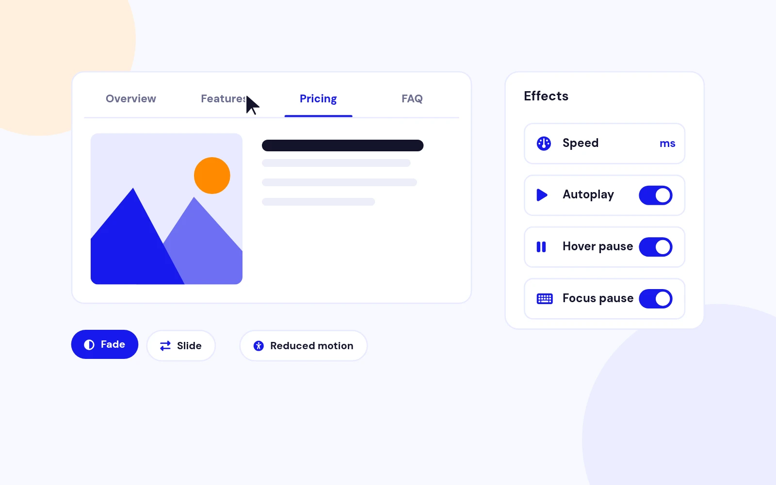Effects and Autoplay