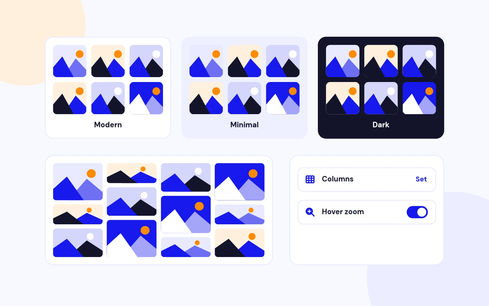 Themes and a Modern Grid