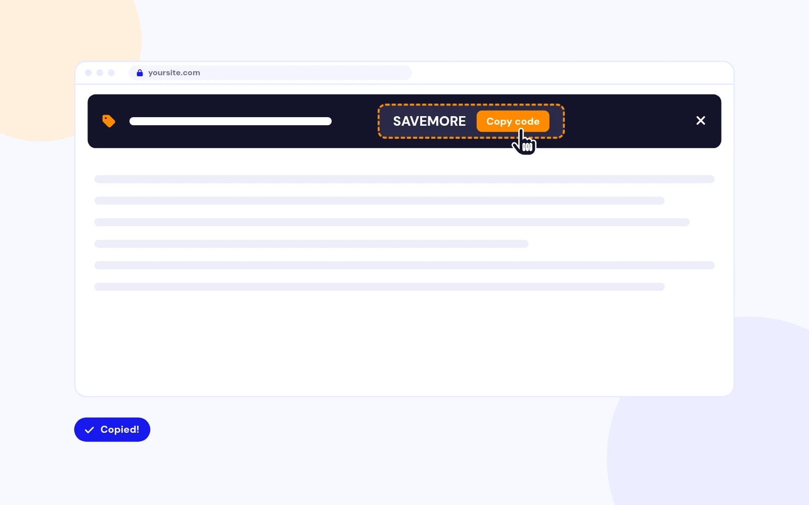 Promo Codes Copied in One Click