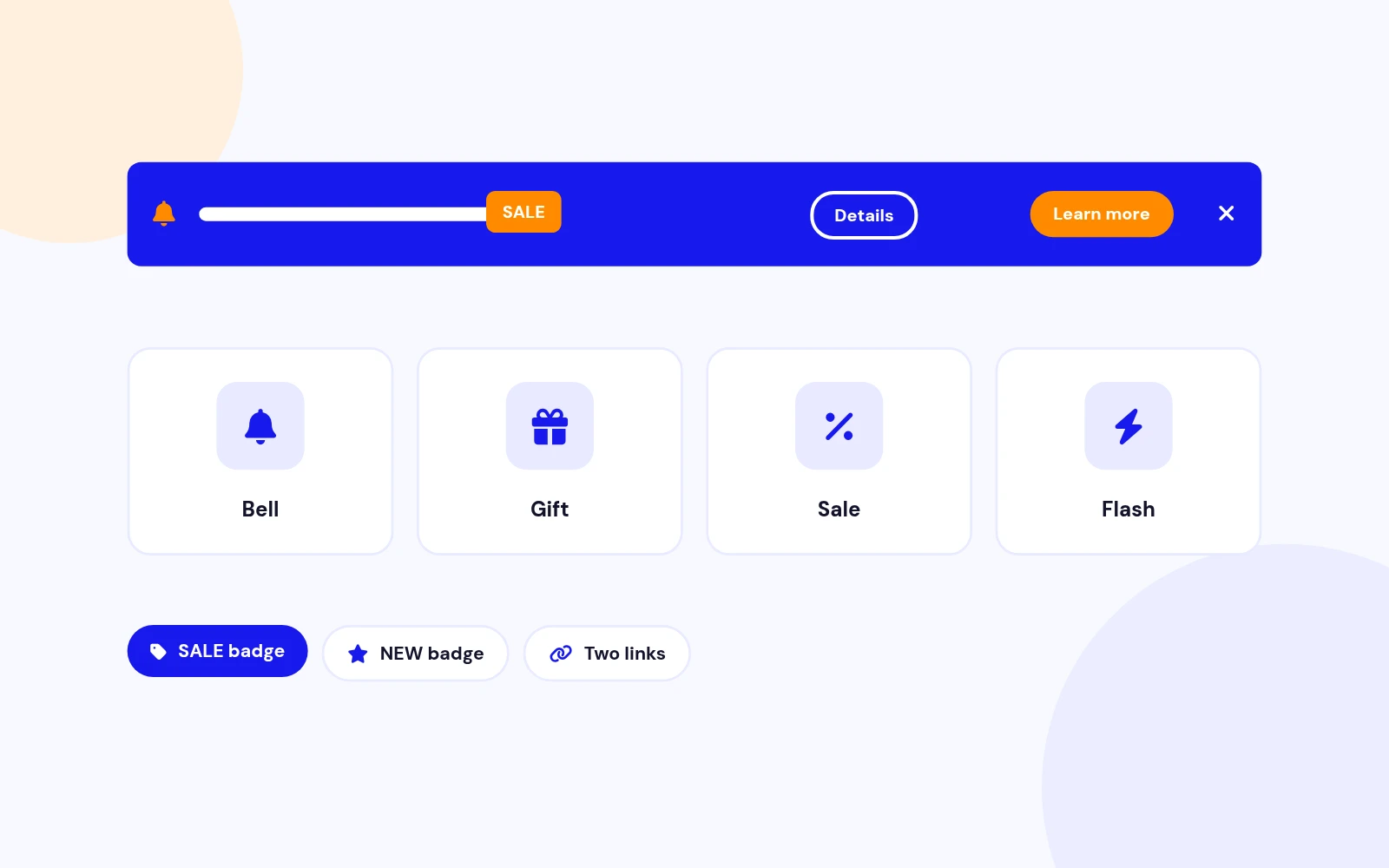 Icons, Badges and Buttons