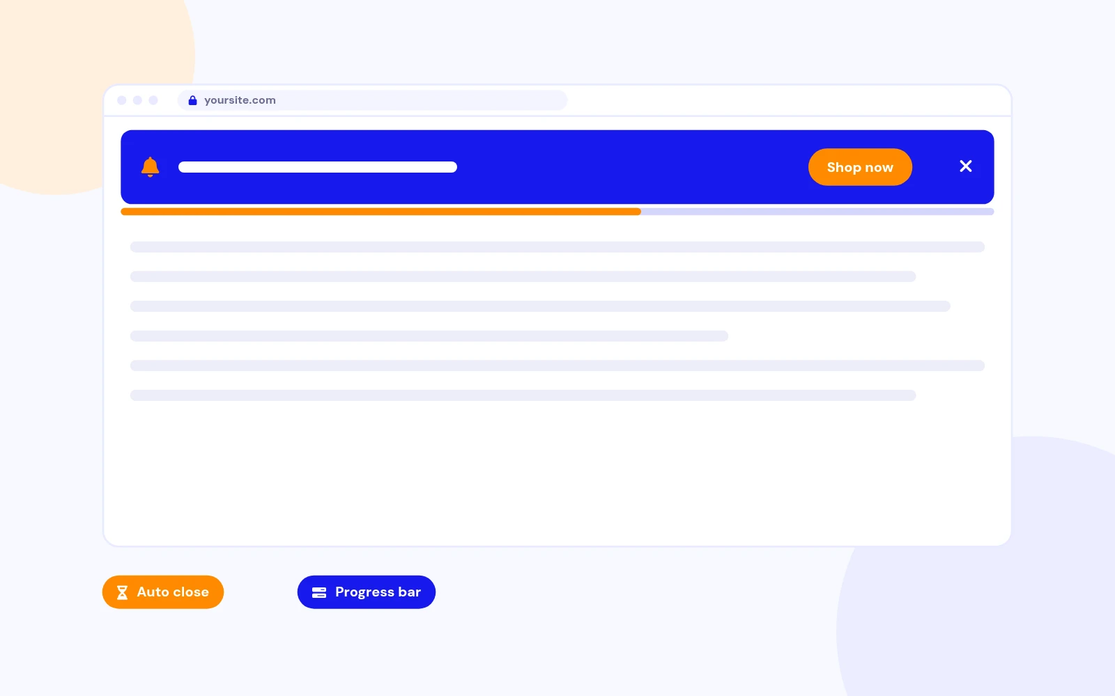 Auto-Dismiss With a Progress Bar