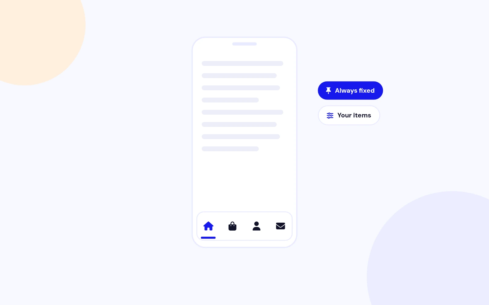 Key Pages One Tap Away