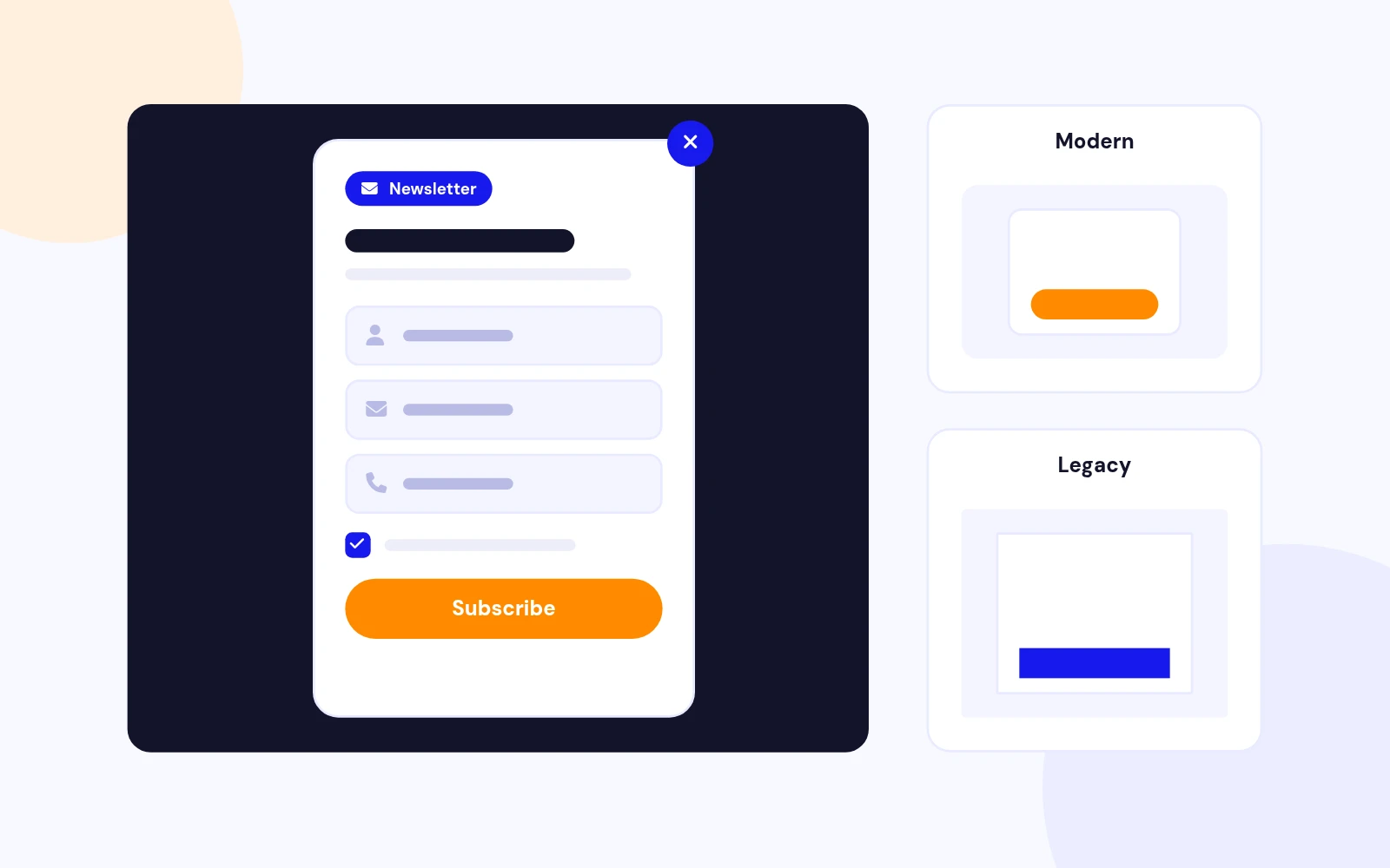 A Popup Form That Looks Current