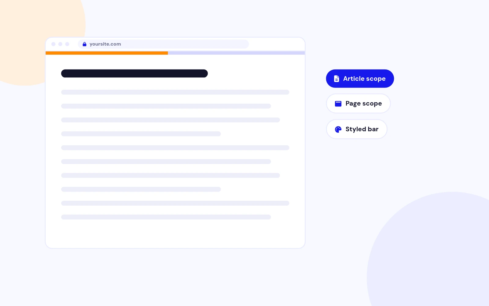 Progress That Tracks the Article