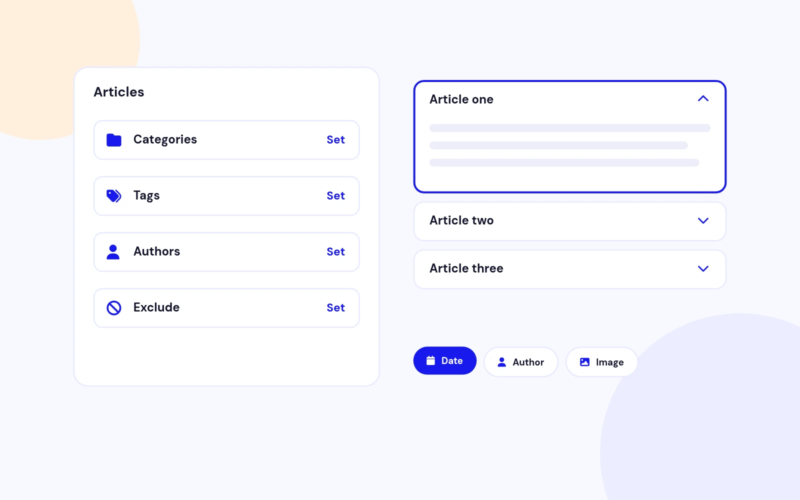 Build From Your Articles