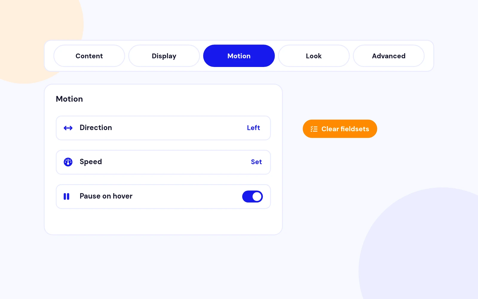 Settings That Make Sense