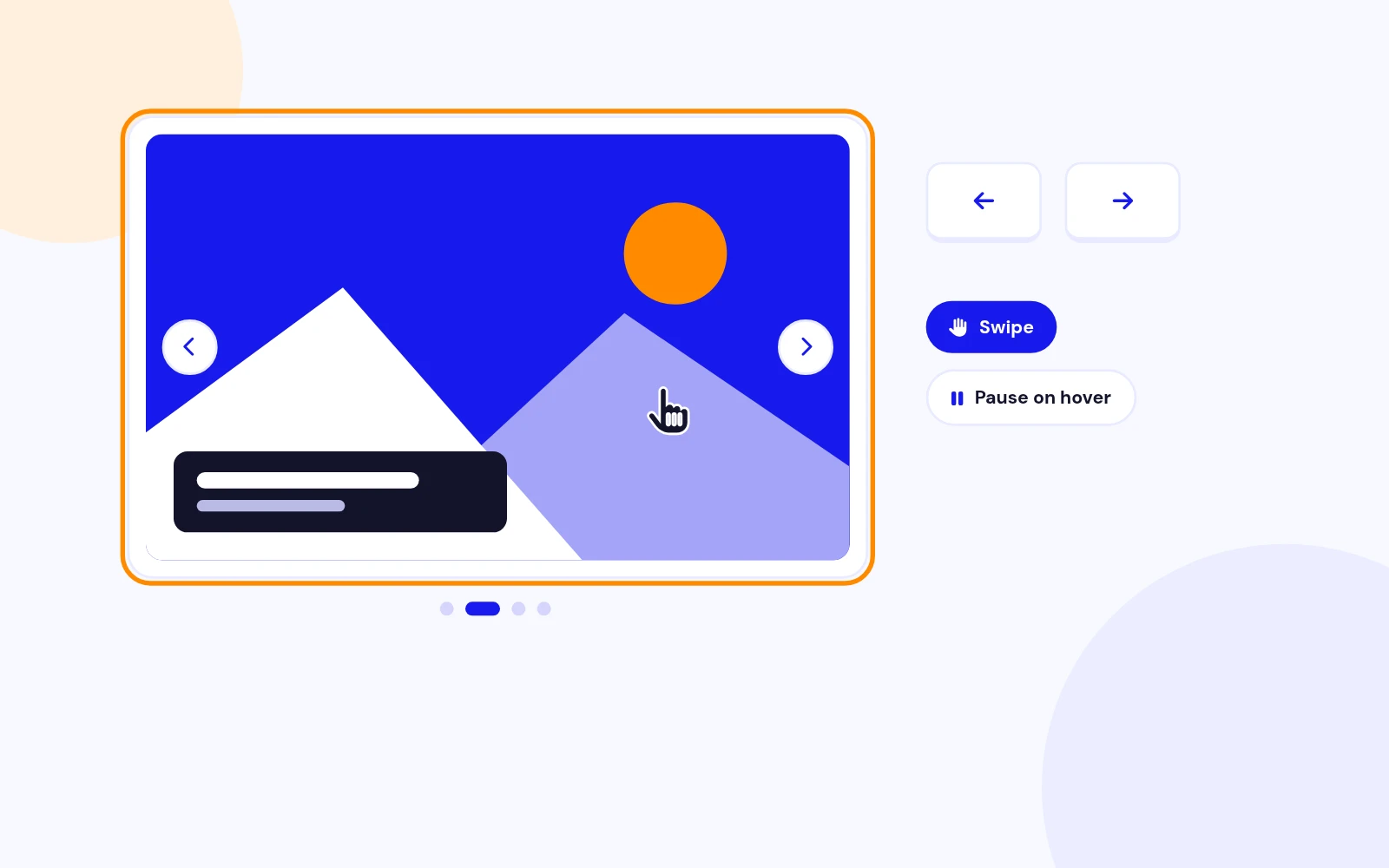 Swipe or Use Arrow Keys
