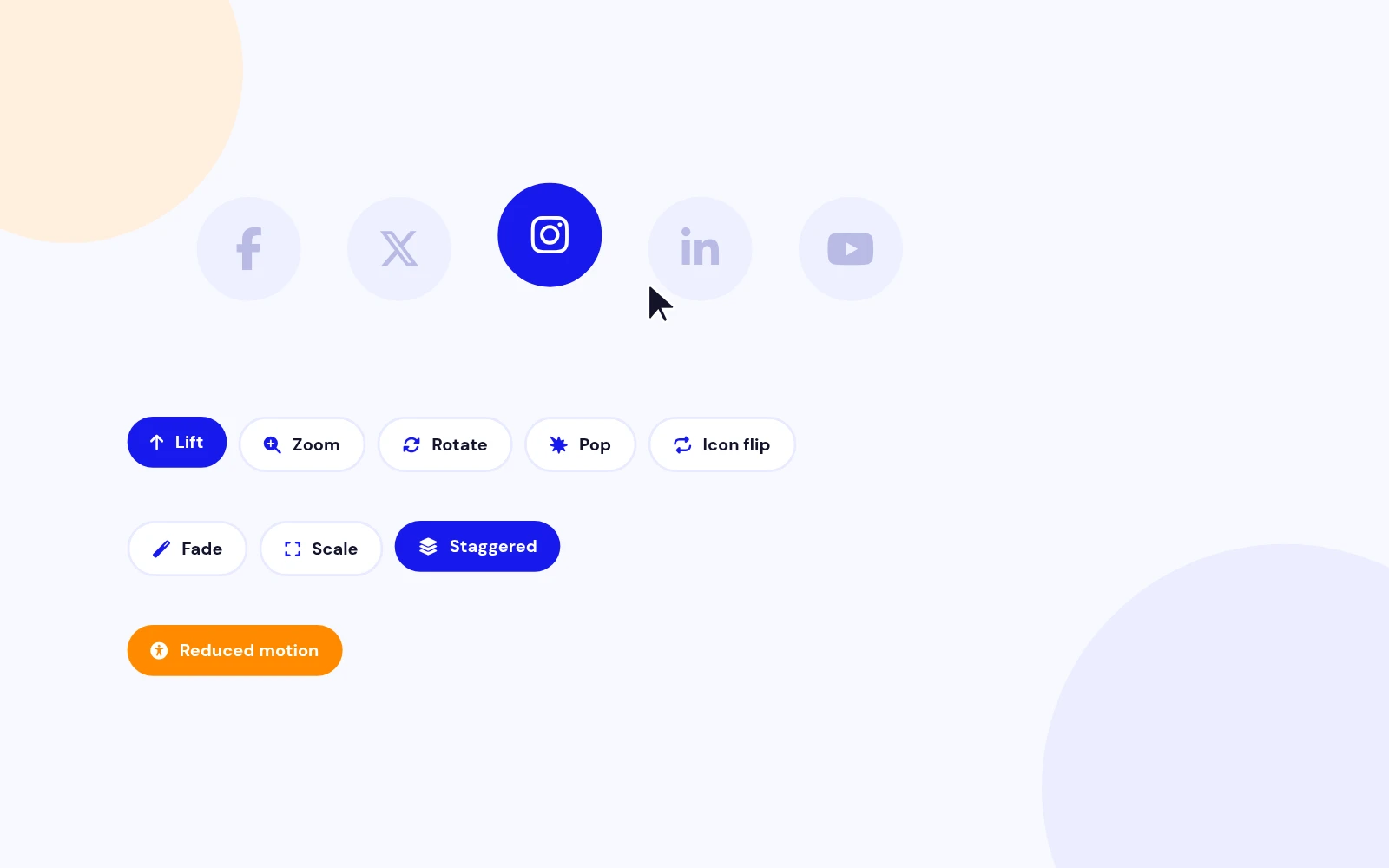 Hover and Entrance Effects