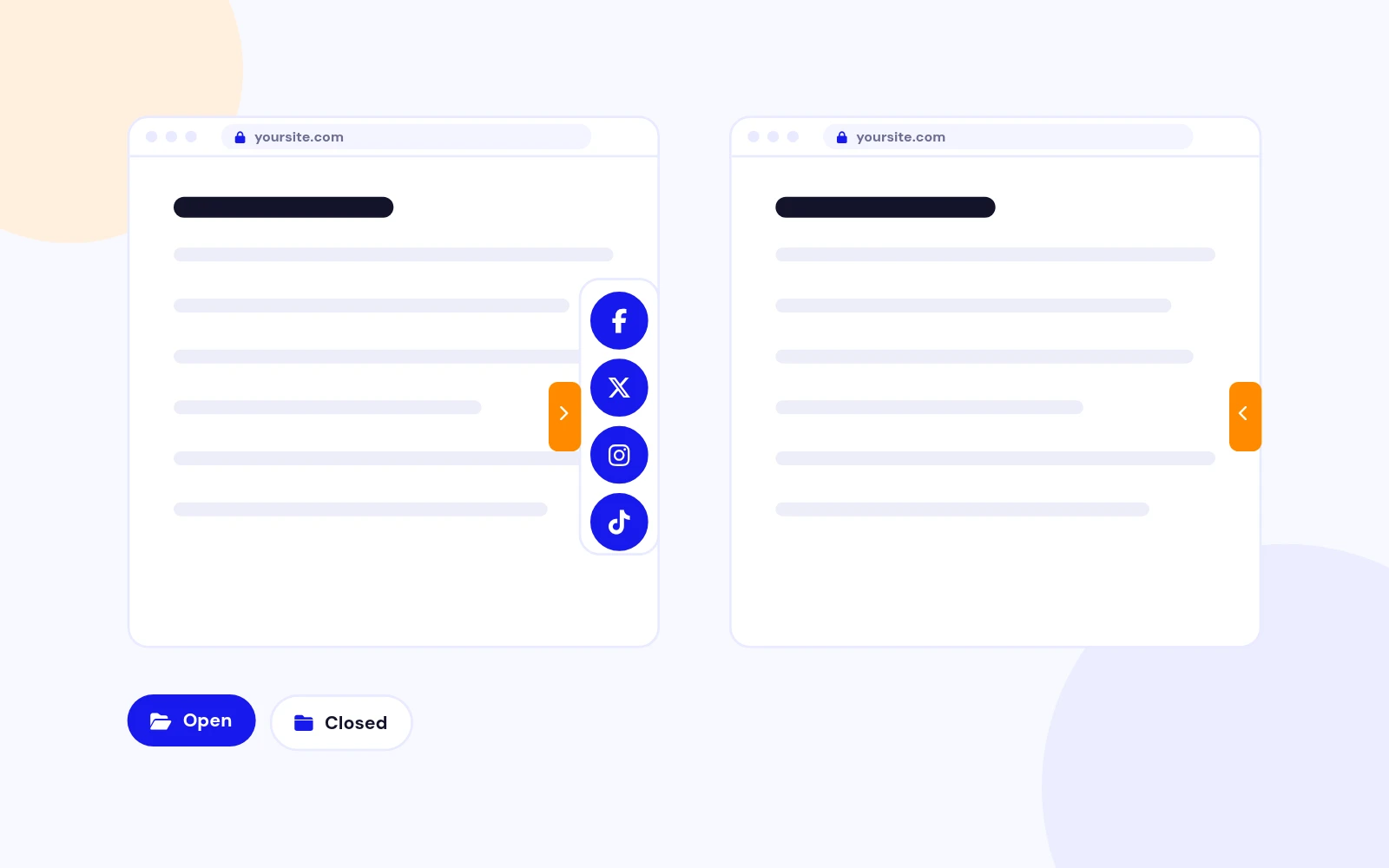Collapsible Side Tabs
