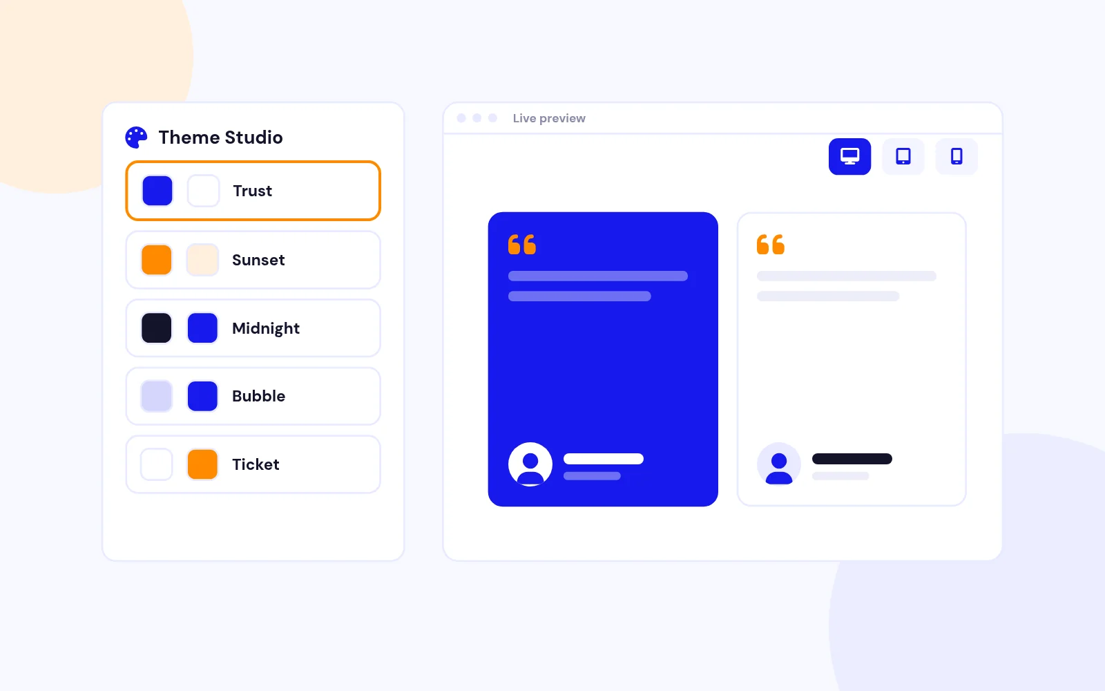 Design Reviews in a Live Preview