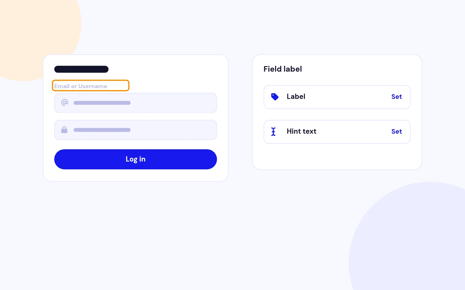 A Login Field That Explains Itself