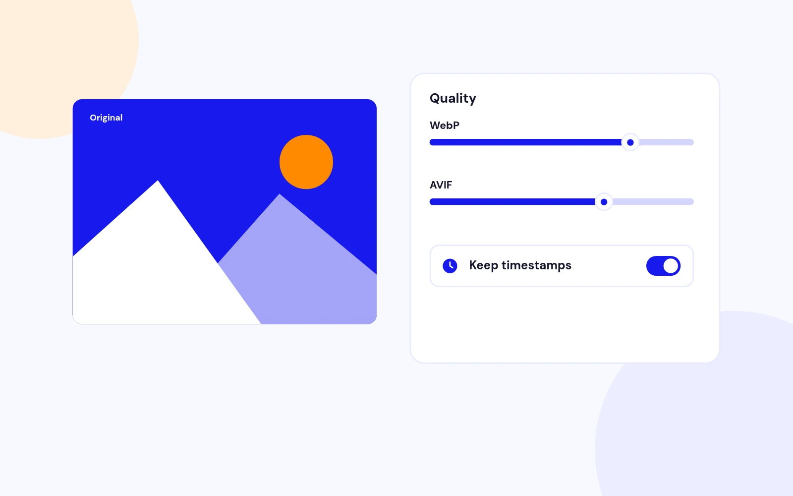 Control Quality, Keep Timestamps