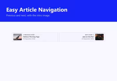 Easy Article Navigation