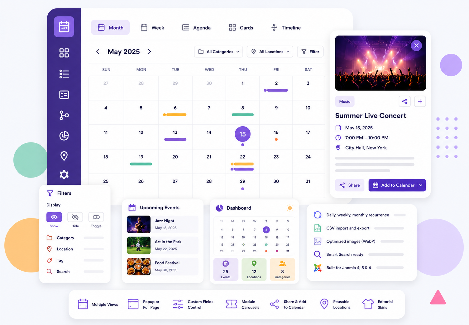 Easy Events Calendar