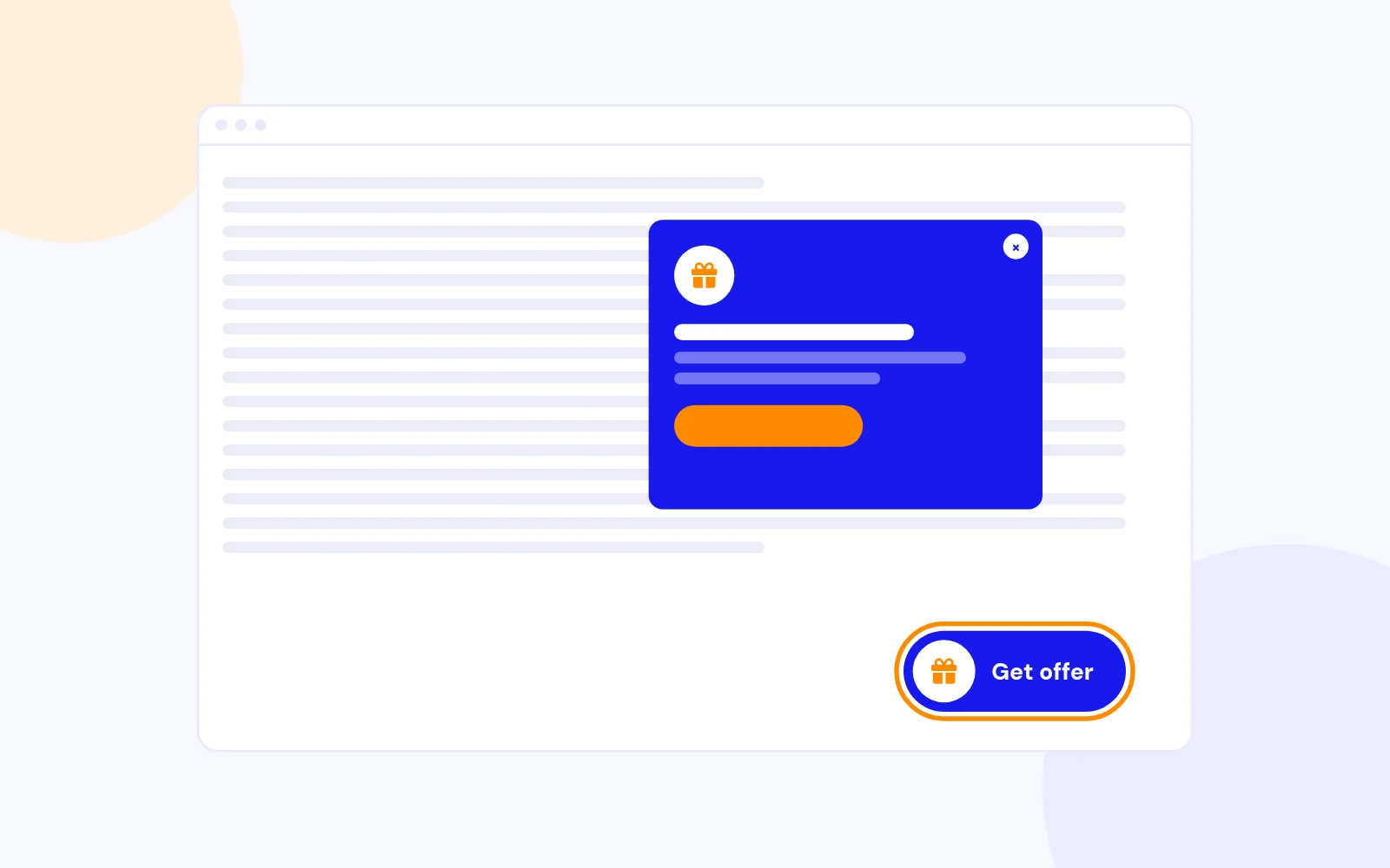 An Always-Visible Popup Button
